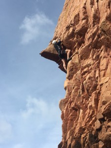 Moving into the crux